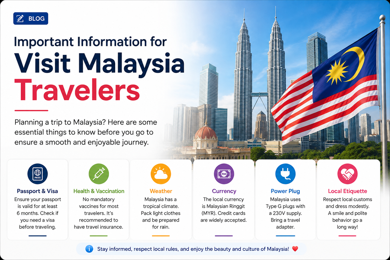 Important Information for Visit Malaysia Travelers